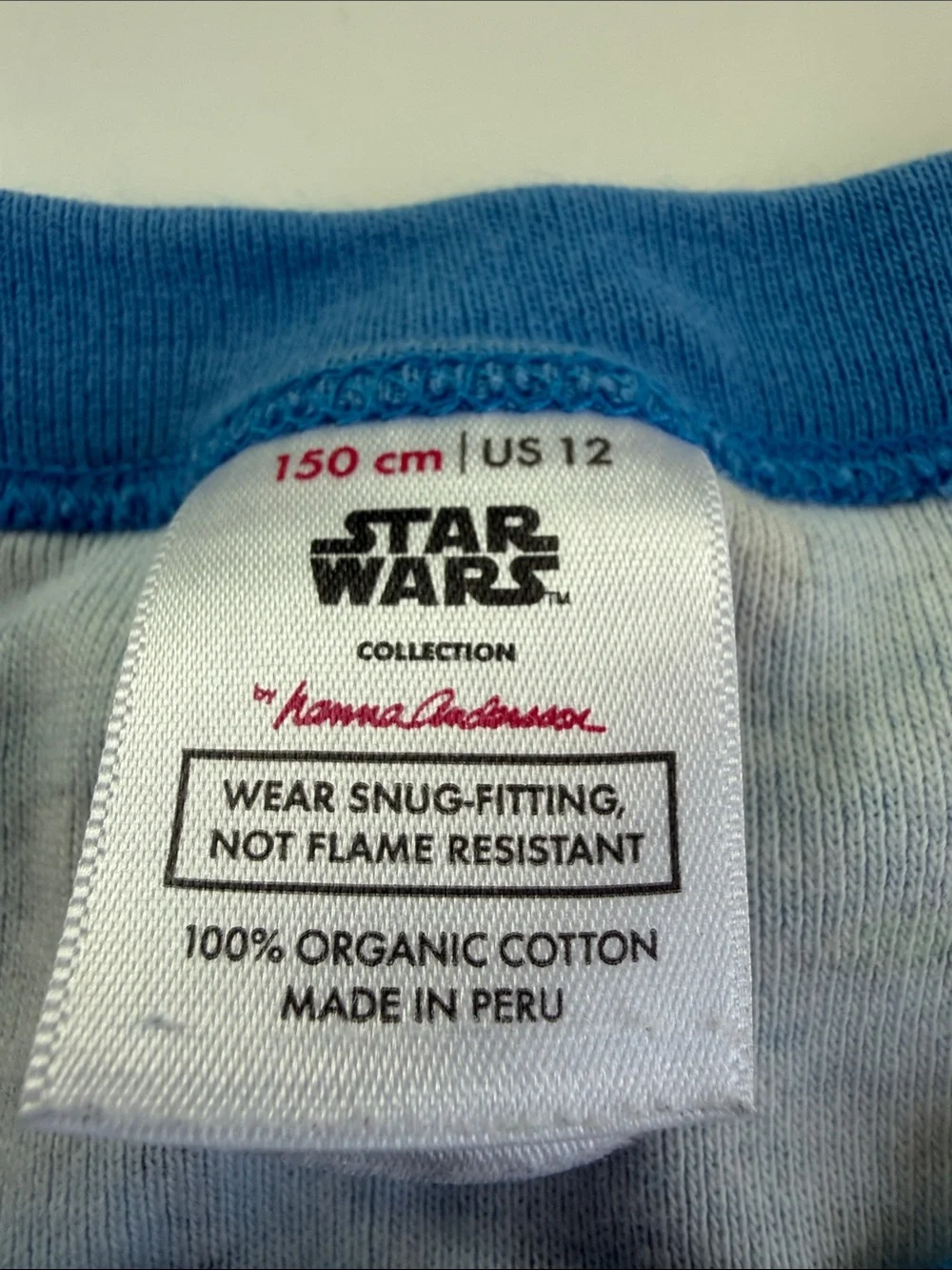 Hanna Andersson Blue Star Wars Kids Pajama Set with Character Icons